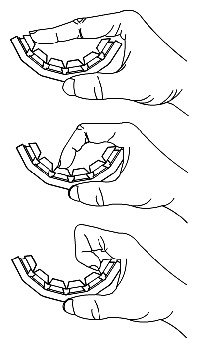 손가락의 가동범위에 맞춰 아치 모양으로 설계된 키 배열면